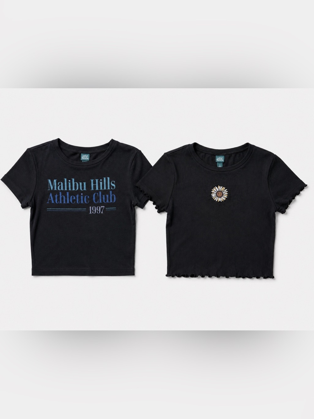 Baby Tee Bundle Black Cropped Tops - XS Malibu Hills & Daisy